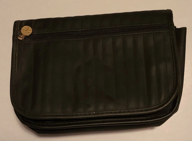 RELOJ DE PESO Bolso ORGANIZADOR Negro ESTUCHE DE TRANSPORTE LOGOTIPO Genuino Cremallera. Bonito bolso
