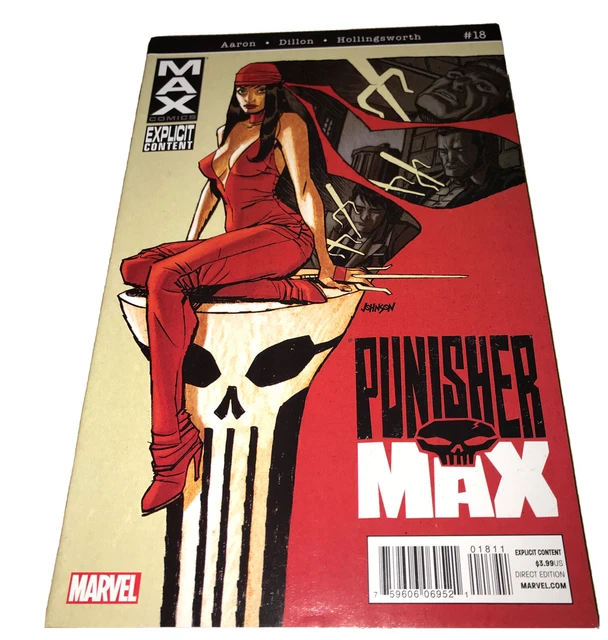 THE PUNISHER-MAX #18 (9.6-9.8) ELEKTRA COVER-AARON/DILLON/2011 Marvel Comics