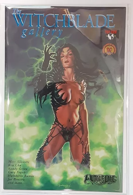 Witchblade Gallery #1 Dynamic Forces Blue Foil Variant W/COA 2000 Top Cow VF/NM