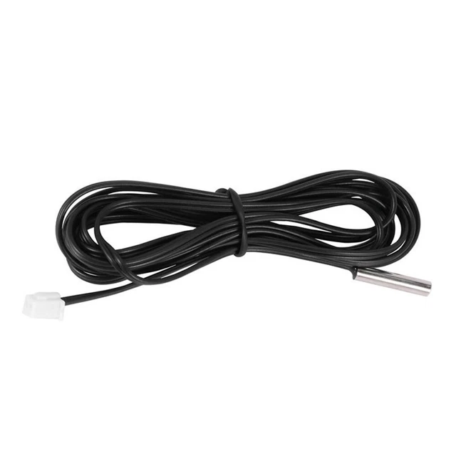 10Pcs 1 Meter Waterproof Temperature Sensor Probe, Stainless Steel 10K
