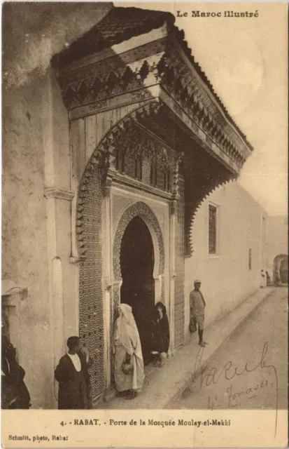 CPA AK MAROC RABAT Porte de la Mosquée MOULAY-el-Mekki (38865)