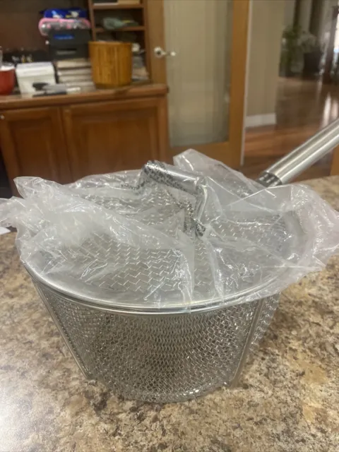 Professional Commercial Industrial Stainless Mesh Strainer Colander Fry Basket