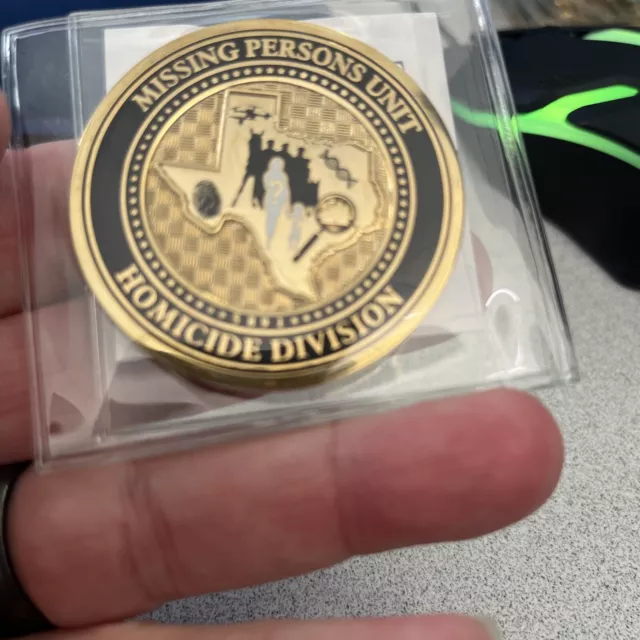 Houston Police Homicide Missing Persons Challenge Coin Rare