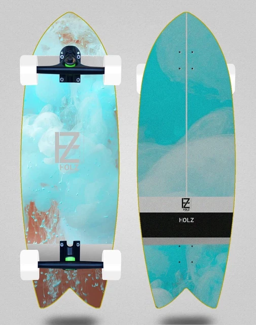 Holz Cruiser Skateboard Trucks 180 mm Powder Pump Blue 32 Fish