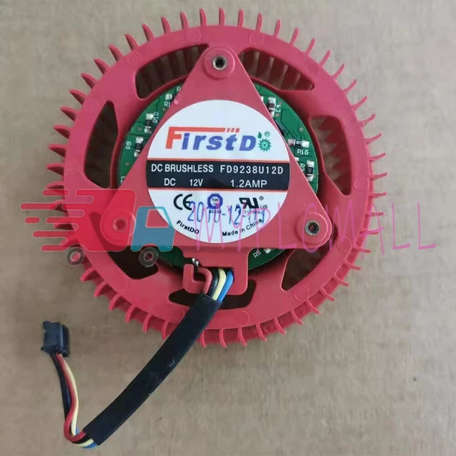 1PCS 75mm NTK FD9238U12D Fan For Sapphire ATI HD6970 6950 Video card 4Pin