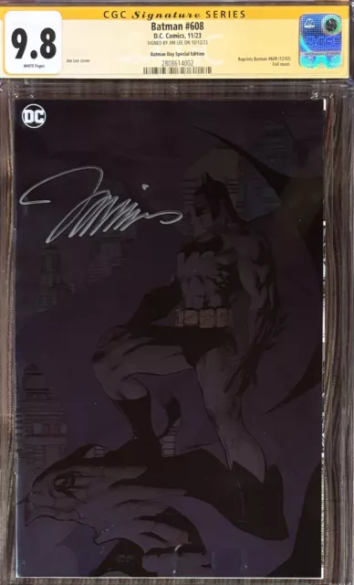 batman 608 foil 2023 Signature Series. Signed by Jim Lee at NYC comicon