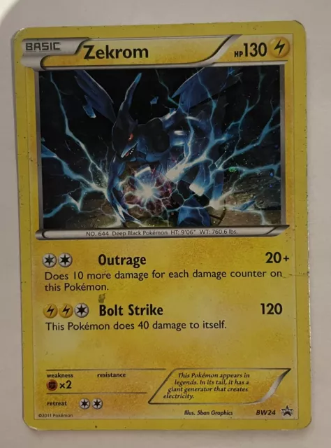 Zekrom EX 159/BW-P Black And White Holo Foil Promo Japanese Pokemon Card MP