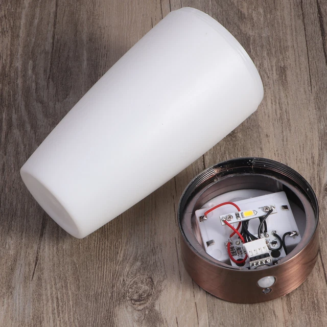 VINTAGE LED NIGHT Light Battery Operated Wireless Motion Sensor Lamp