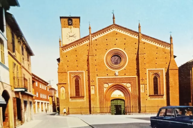 Cartolina - Mortara - Chiesa di S. Lorenzo - 1967