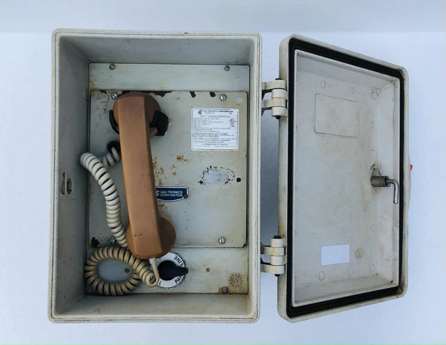 GAI-TRONICS 701-302 Cornetta/Altoparlante Ampplificatore 120 VAC Con Box #12