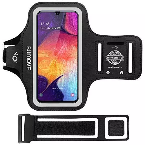 Galaxy A12/A02S/A32/A52 Armband, Bumove Gym Running Workouts Sports Cell Phone A