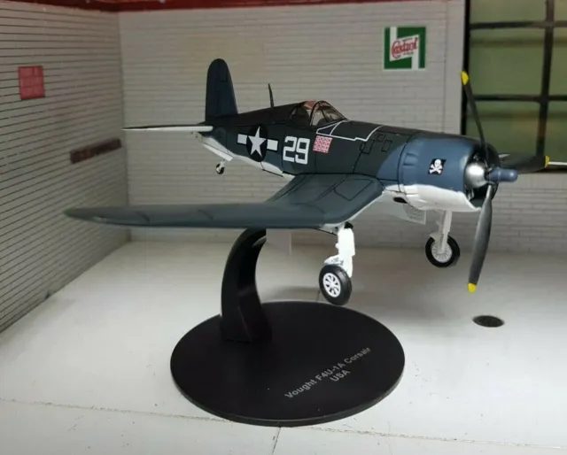 1:72 Corsair Model Vought F4U-1A US Navy WW2 Scale Diecast Metal Model Plane IXO