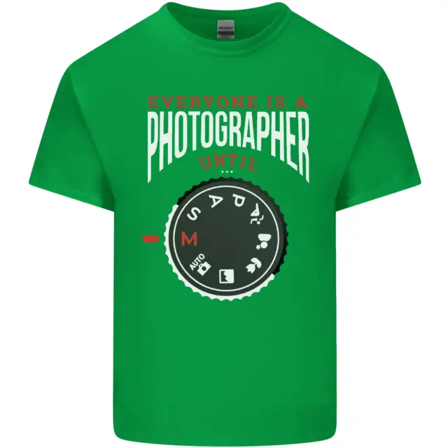 T-shirt bambini bambini everyone's a Photographer fino alla fotografia 7
