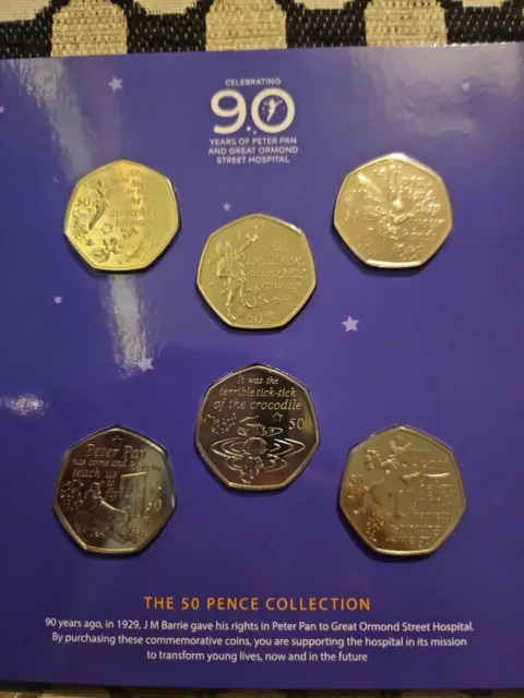 peter pan 50p coin set 2019