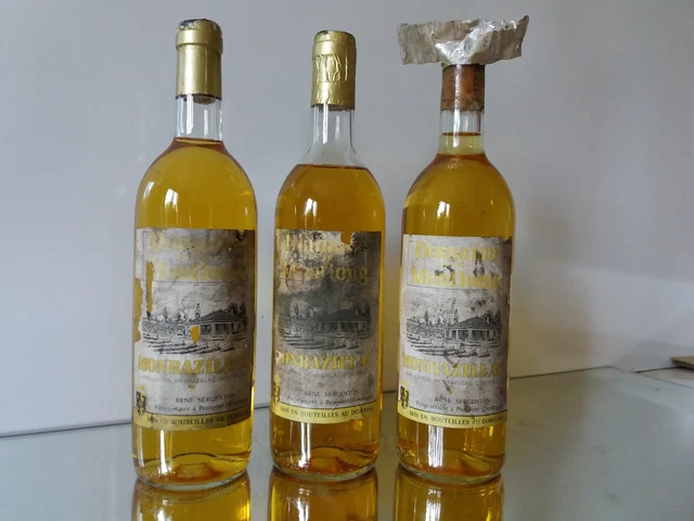 Lot de 3 Monbazillac Domaine du Haut Montlong  René Sergenton à Pomport Dordogne