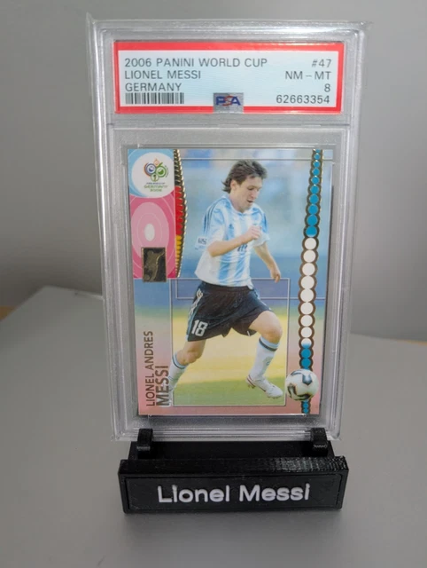 Carte Panini Goaal! 2006 Lionel Messi - PSA 7 - Coupe Du Monde Argentine Barcelone
