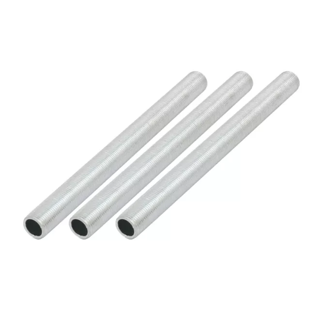 3pcs Raccord fileté 140mm long M12 Filetée mamelon droit zingué pièces Lampe