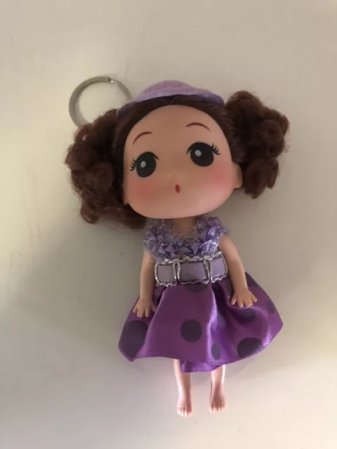 Ddung Korean Fashion 7 Inch Doll, Brown Hair Fashion Doll ,phone key ring