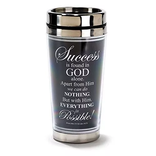 Success is Found in God Alone Stainless Steel Interior 16 oz. Travel Mug