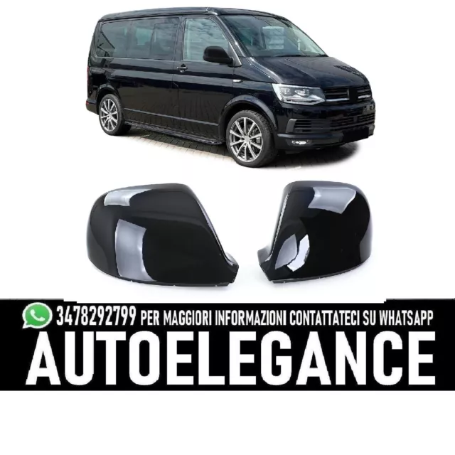 Carcasas de retrovisores en negro brillo para VW Bus T5.2 T6 T6.1 Amarok