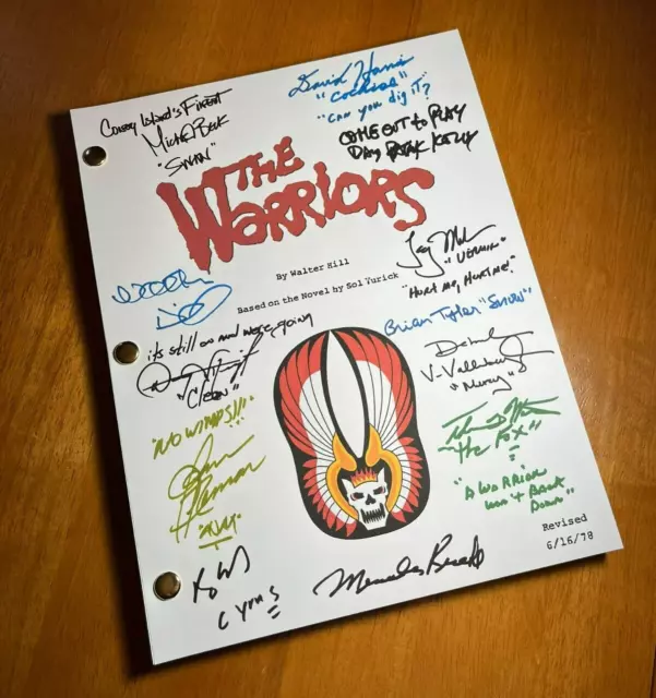 The Warriors Script Cast-Signed - Autograph Reprints - Warriors Movie 2