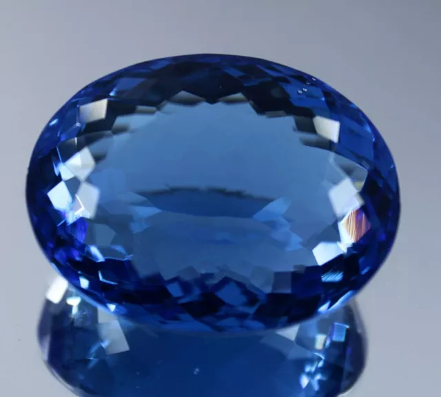 CERTIFIÉ 55 Ct Bleu Naturel Tanzanie DE Tanzanite Taille Ovale Pierre...