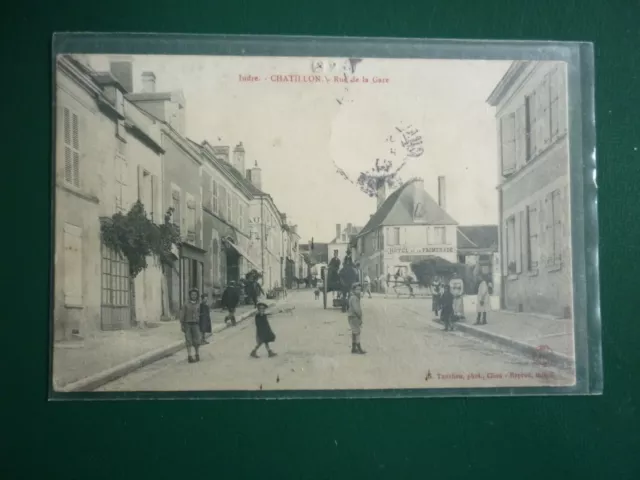 Cpa 36 /  Chatillon " Rue De La Gare"