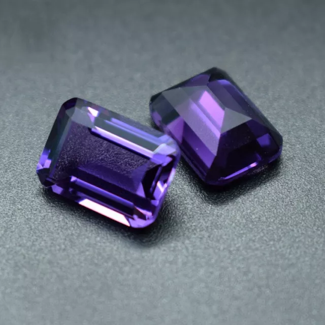 Améthyste violette émeraude naturelle 6*8mm-13*18mm VVS pierre précieuse en vrac