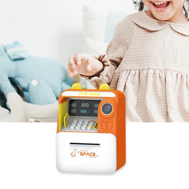 Electronic Piggy Bank Coin Bank ATM Saving Bank for Birthday Kids Boys