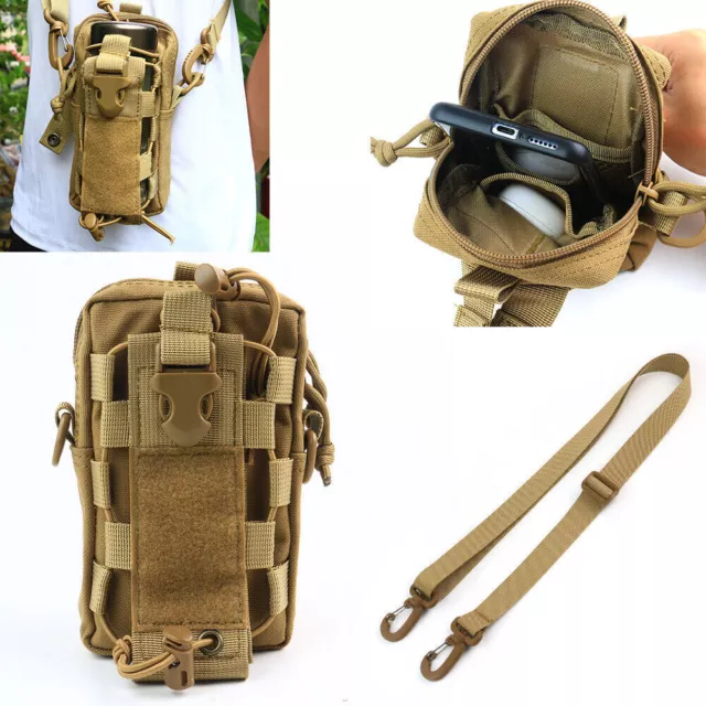 Tactical Molle Pouch EDC Belt Waist Fanny Military Waist Bags Pack Bag Pocket US