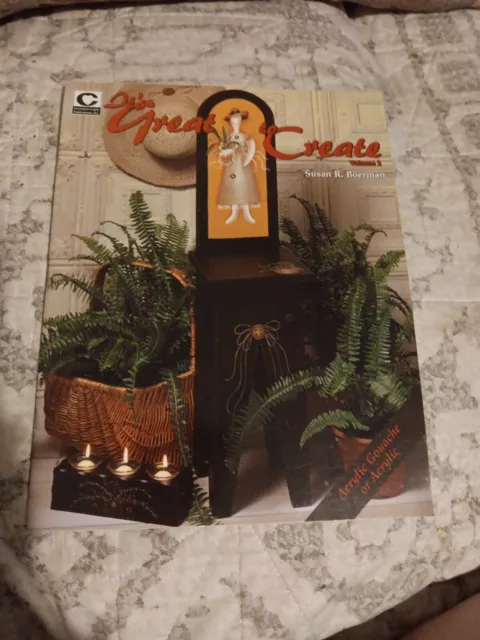 It's Great to Create Vol. 2 - Instrucciones de pintura y por Susan R. Boerman en muy buen estado