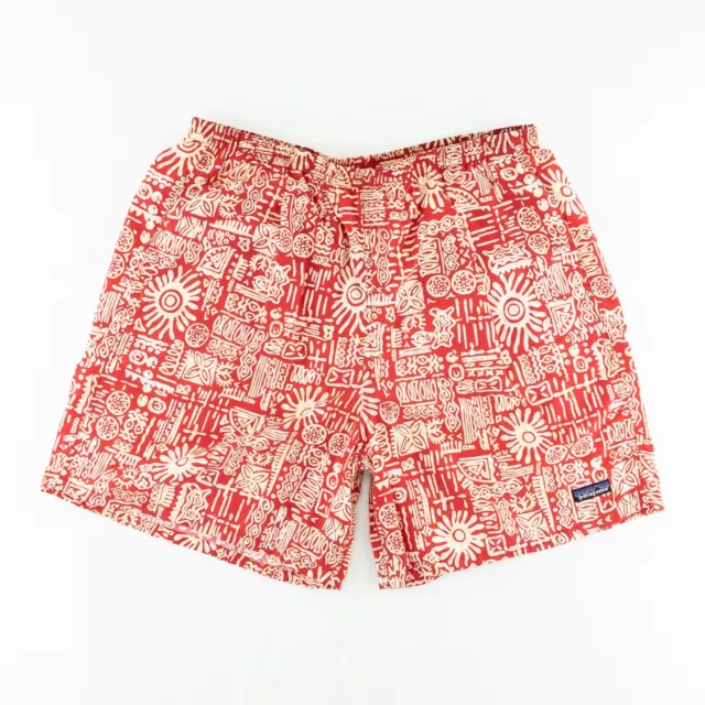 Patagonia Vintage Mens XL Baggies 6" Inseam Shorts Liner Tribal Southwest 90s