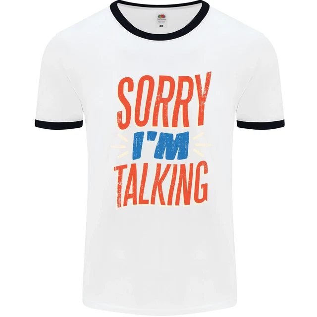 T-shirt da uomo sarcastico slogan sarcastico Im Talking Funny Sacasm