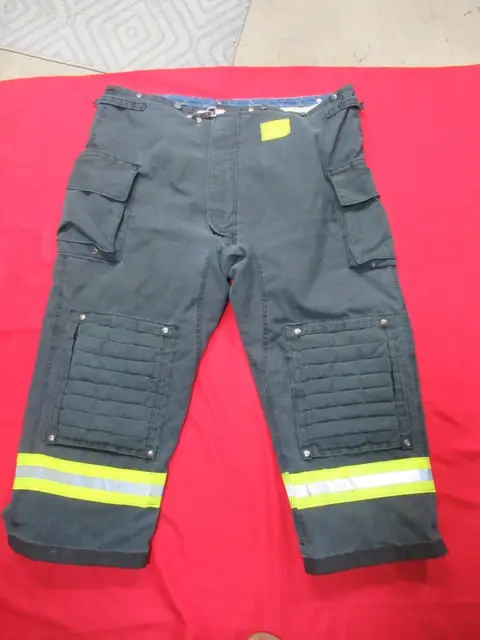 BLACK MORNING PRIDE Fire Fighter Turnout PANTS 54 X 30 BUNKER GEAR RESCUE TOW