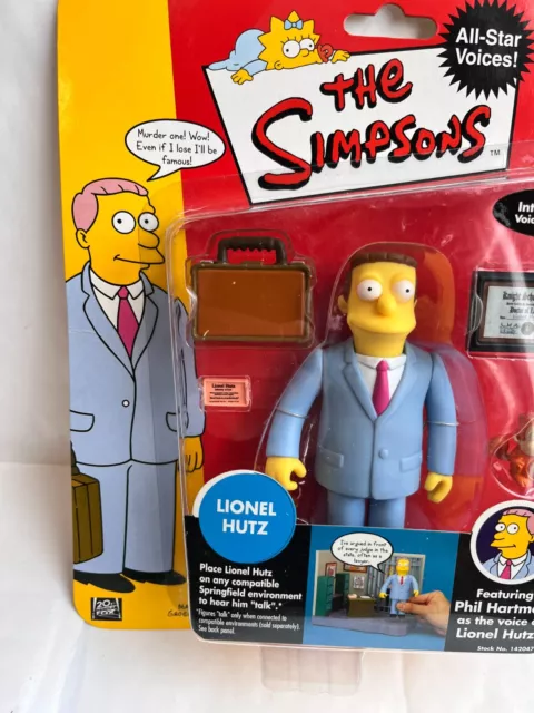 Brandneu In Verpackung Playmates Interactive Die Simpsons All Star Serie Lionel Hutz Figur Wos 3