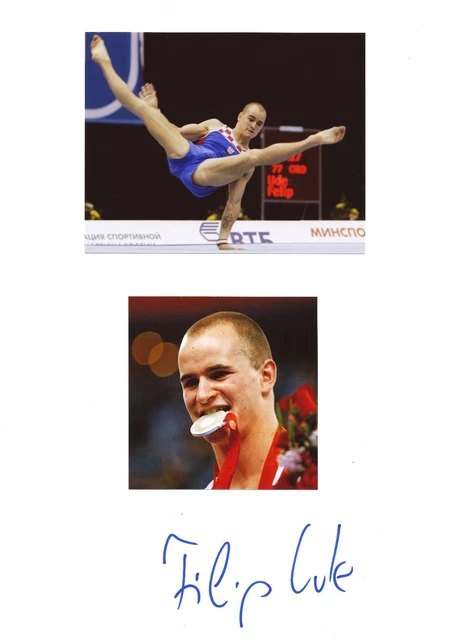 Filip Ude  Kroatien  Turnen 2.OS 2008  Karte original signiert WL 340809