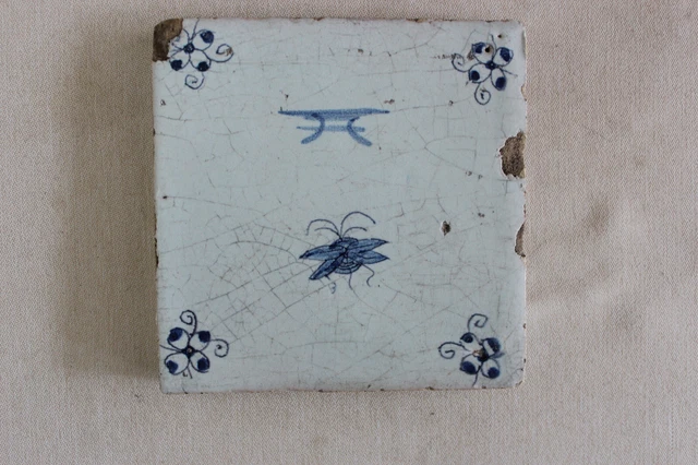 Dutch Delft Tile blue 1600 Flying Insect
