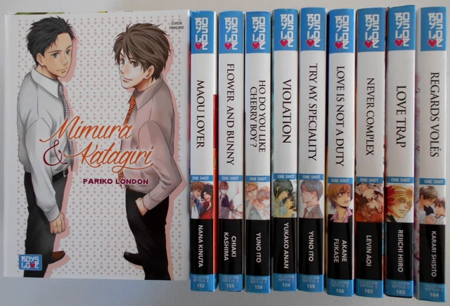 LOT DE 10 MANGA ONE SHOT BOY'S LOVE parmi n° 151 à 166 en VF - YAOI EUR