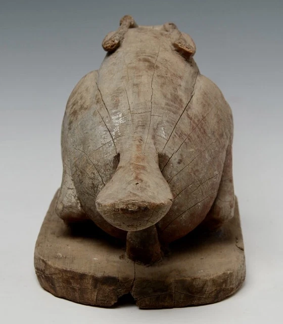 19th Century, Mandalay, Antique Burmese Wooden Rabbit 8