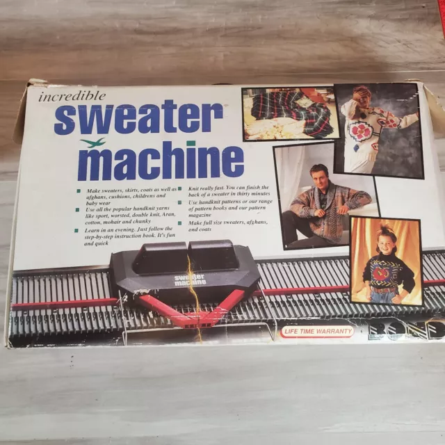 BOND INCREDIBLE SWEATER MACHINE Complete Knitting Machine  NEW? Skirts Coats Afg
