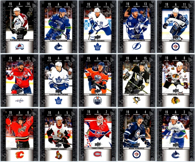 2019-20 TIM HORTONS GAME DAY ACTION COMPLETE 15 Hockey CARD Insert Set Mcdavid