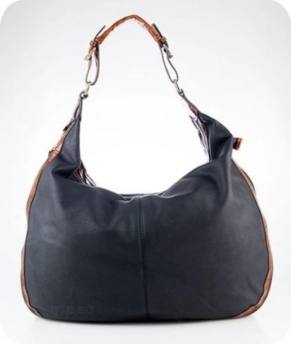 moderne Sac à main cuir OPTIQUE NEUF Sac en bandoulière marron, sac femmes TOP