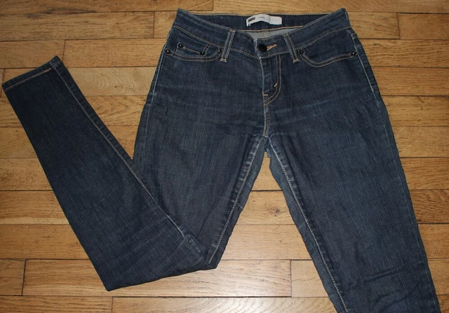 Jean Pepe Jeans Femme Taille 36 (W26 L32) - Bleu Droit - Occasion Très Bon État