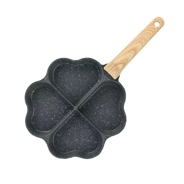 Sartén de huevos multifunción mango de madera sartén palanca cocina panqueques suministro de huevos