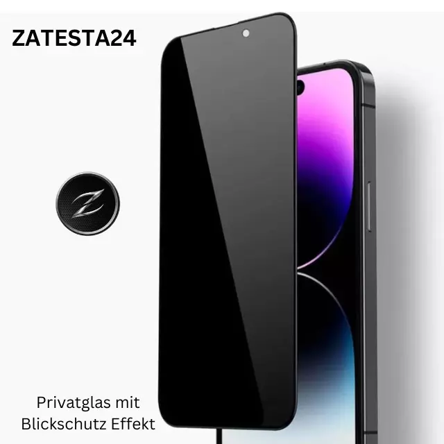 Privat Glas Blickschutz Sichtschutz für iPhone 15 14 13 12 11 XS XR Pro Max