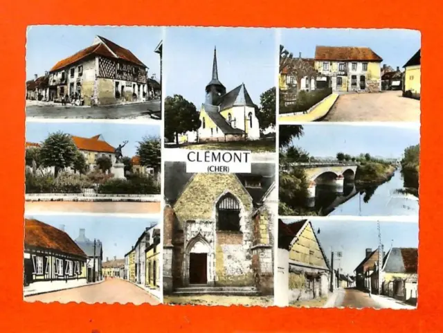 Clémont-Sur-Sauldre ( 18 )  Cpsm / Vues Multiples