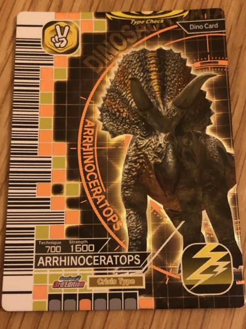 Dinosaur King Bronze Arrhinoceratops Series 2 3rd Edition Card