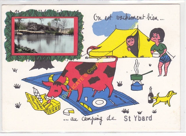 Cpsm 19140 Saint Ybard Humor Illustrator On Is Really Very To Camping