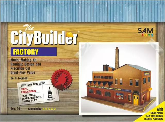 O gauge 7mm 1:43 scale Model Railway Building FACTORY Kit CityBuilder