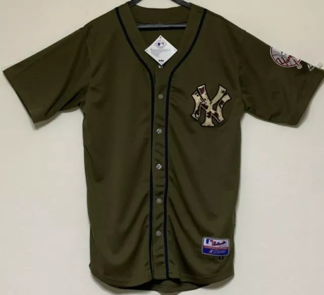 New York yankees Jeter green adult MLB Baseball jersey brand new